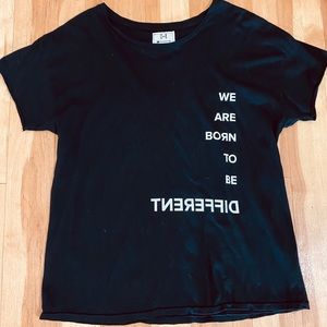 We Were Born To Be Different graphic tee
